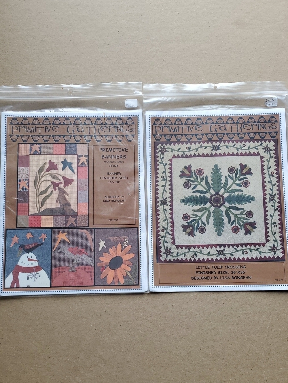 Home Art Fiber Arts Quilt Pattern Set - Cream & Green